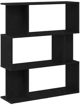 vidaXL B&uuml;cherregal Schwarz Eichen-Optik 80x24x96cm Holzwerkstoff (862394)
