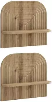 vidaXL Wandregal 2 Stk. Artisan-Eiche 41x13,5x37,5cm