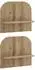 vidaXL Wandregal 2 Stk. Artisan-Eiche 41x13,5x37,5cm
