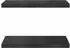 vidaXL Wandregale 2 Stk. 50x30cm, schwarz, Edelstahl (30294)