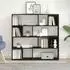vidaXL Bücherschrank/Raumteiler Eiche schwarz 105x24x102cm (862422)