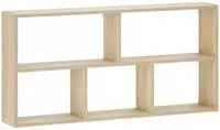 vidaXL Wandregal Sonoma-Eiche 102 x 17 x 50 cm Holzwerkstoff