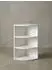 KADIMA DESIGN Eckregal weiß, Holz, runde Front, 30x60x30cm (WL5.843)