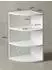 KADIMA DESIGN Eckregal weiß, Holz, runde Front, 30x60x30cm (WL5.843)