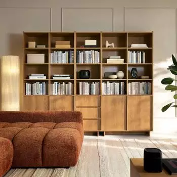 Selsey Yasumi Standregal Eichenholzoptik 50cm