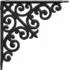 vidaXL Wandregalhalterungen 12 Stk. schwarz 14x14x3,5cm Stahl