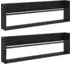 vidaXL Zeitungsständer 2er-Set, Holzwerkstoff, schwarz Eichen-Optik, 100x12x30cm (890817)