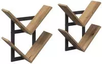 vidaXL Wandregal 2 stk. Artisan-Eiche 43 x 15 x 47 cm