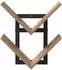 vidaXL Wandregal schwebend Holzwerkstoff Eiche Handwerk, 2er-Set