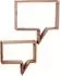 KADIMA DESIGN Mumbai Wandregal 2er-Set, Akazie Massivholz, 50x13x49cm