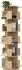 ML-Design Drehbares Bücherregal 5 Ebenen, 360°, Eiche-Holzoptik, 40x155x40cm