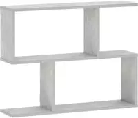 vidaXL Wandregal Betongrau 72 x 17 x 55,5 cm Holzwerkstoff