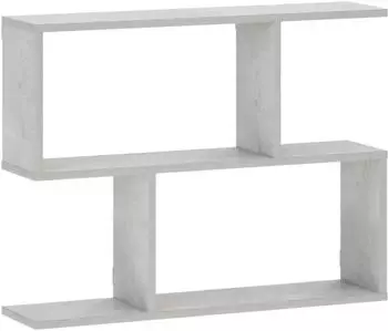 vidaXL Wandregal betongrau 72x17x55,5cm Holzwerkstoff