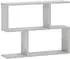 vidaXL Wandregal betongrau 72x17x55,5cm Holzwerkstoff