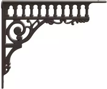 vidaXL Wandregalhalterungen 12 Stk. antikbraun 27,5x23x4cm Stahl (42038805)