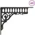 vidaXL Wandregalhalterungen 12 Stk. antikbraun 27,5x23x4cm Stahl (42038805)