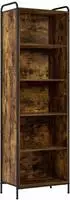 vidaXL B&uuml;cherregal 55,5 x 33 x 174 cm Holzwerkstoff R&auml;uchereiche