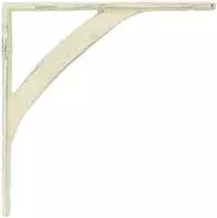 vidaXL Wandregalhalterungen 12 stk. Antik Wei&szlig; 21 x 21 x 3.5 cm Stahl