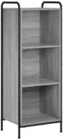 vidaXL B&uuml;cherregal 55,5 x 33 x 174 cm Holzwerkstoff Sonoma-Grau