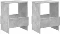 vidaXL Magazinregal 2 Stk. Betongrau 35 x 30 x 45 cm