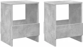 vidaXL Magazinregal 2 Stk. betongrau 35x30x45cm