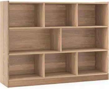 Costway W&uuml;rfelregal 8 F&auml;cher, 3 Ebenen, 122x93x32cm, braun (ON32939ZM)