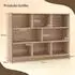 Costway Würfelregal 8 Fächer, 3 Ebenen, 122x93x32cm, braun (ON32939ZM)