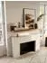 KADIMA DESIGN MUMBAI Wandregal Massivholz Sheesham, Landhausstil, 110x24x17cm