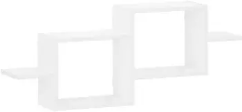 vidaXL Wandregal wei&szlig; 95x17x37cm Holzwerkstoff