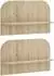 vidaXL Wandregal 2 Stk. Sonoma-Eiche 60x13,5x37,5cm Holzwerkstoff