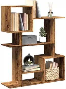 vidaXL Raumteiler-B&uuml;cherregal Altholz-Optik 92x29x112cm (858127)