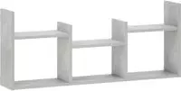 vidaXL Wandregal Betongrau 97.5 x 17 x 40 cm Holzwerkstoff