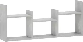 vidaXL Wandregal Holzwerkstoff betongrau 97,5x17x40cm