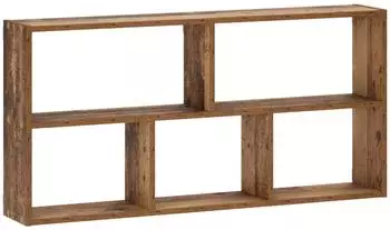 vidaXL Wandregal Altholz-Optik 102x17x50cm Holzwerkstoff