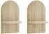 vidaXL Wandregal 2 Stk. Sonoma-Eiche 23x13,5x37,5cm Holzwerkstoff (8014925)