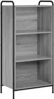 vidaXL B&uuml;cherregal 55,5 x 33 x 174 cm Holzwerkstoff Sonoma-Grau
