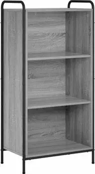 vidaXL B&uuml;cherregal 55,5x33x174cm Holzwerkstoff Sonoma-grau (8013911)