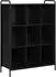 vidaXL Bücherregal 57x33x111cm Holzwerkstoff schwarz Eichen-Optik