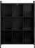 vidaXL Bücherregal 57x33x111cm Holzwerkstoff schwarz Eichen-Optik