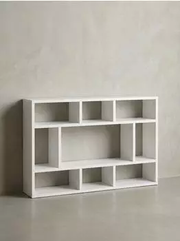 KADIMA DESIGN Wandregal WL5.810 freischwebend, weiß, 75x51x16cm (WL5.810)