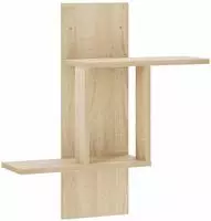 vidaXL Wandregal Sonoma-Eiche 59 x 17 x 63 cm Holzwerkstoff