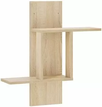 vidaXL Wandregal Sonoma-Eiche 59x17x63cm Holzwerkstoff