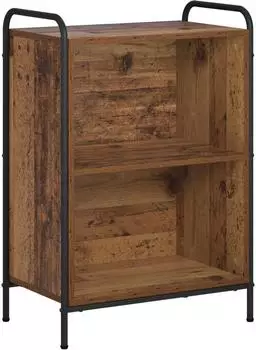 vidaXL B&uuml;cherregal 55,5x33x174cm Holzwerkstoff, Altholz-Optik (8013894)