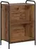 vidaXL Bücherregal 55,5x33x174cm Holzwerkstoff, Altholz-Optik (8013894)