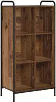 vidaXL B&uuml;cherregal 57 x 33 x 111 cm Holzwerkstoff Altholz