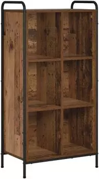 vidaXL B&uuml;cherregal 57x33x111cm Holzwerkstoff, Altholz-Optik