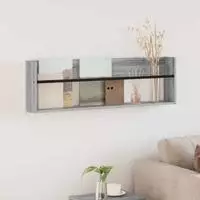 vidaXL Magazinregal Sonoma-Grau 100 x 12 x 30 cm Holzwerkstoff