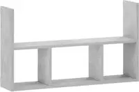 vidaXL Wandregal Betongrau 78,5 x 17 x 45 cm Holzwerkstoff