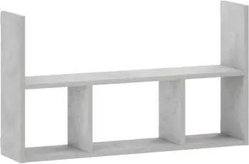 vidaXL Wandregal betongrau 78,5x17x45cm Holzwerkstoff