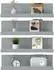 LuxusKollektion Schweberegale Bilderleiste Kunststoff grau 30x10x8cm 4er-Set